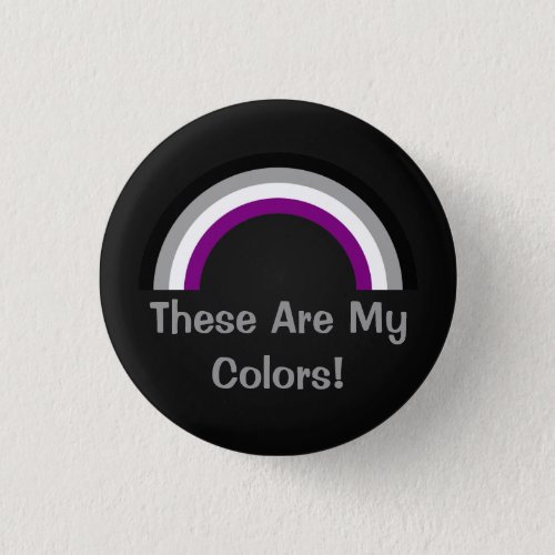 Asexuality rainbow pride Button