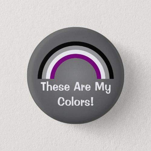 Asexuality rainbow pride Button