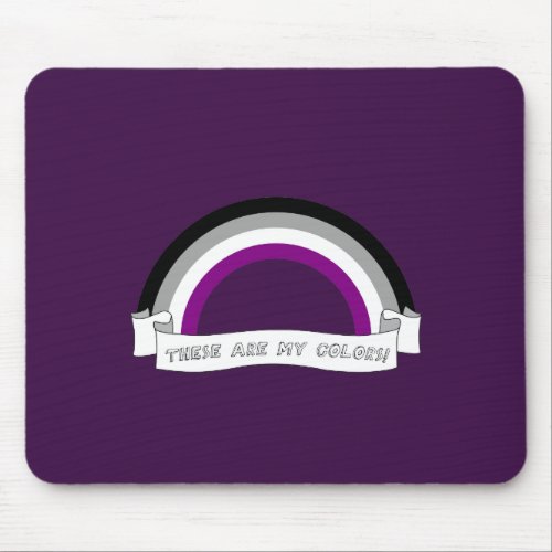 Asexuality rainbow pride mouse pad