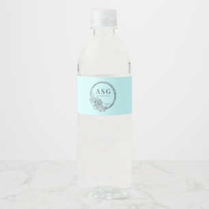 ASG Waterbottle Labes in Aqua Water Bottle Label