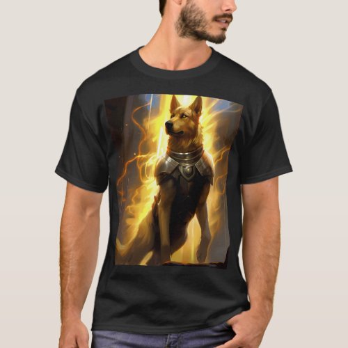 Asgardian German Shepard 2 T_Shirt