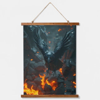 Ash and Ember – The Crow Reborn from Fire Wall Tap Hanging Tapestry