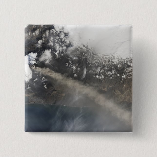 Ash and steam continue billowing button (Front)