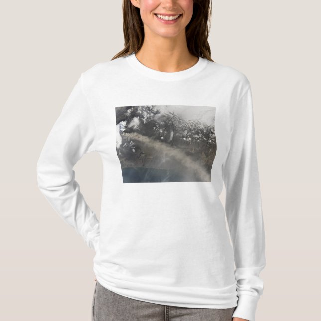 Ash and steam continue billowing T-Shirt (Front)