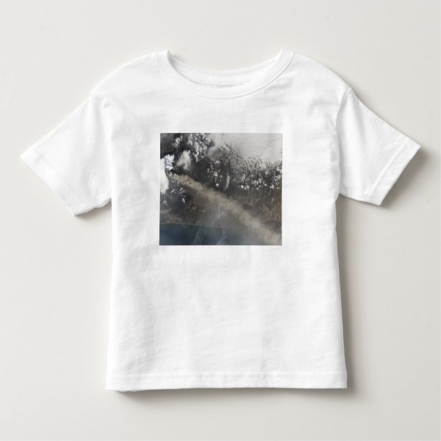 Ash and steam continue billowing toddler t-shirt (Front)