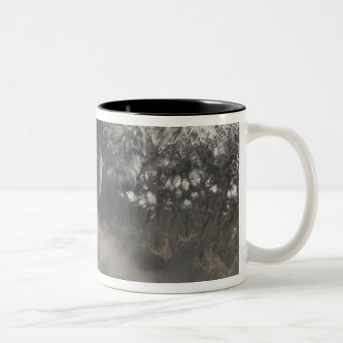 Ash and steam continue billowing Two_Tone coffee mug