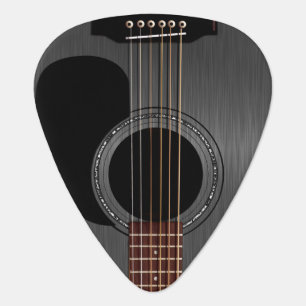 Ash Black Acoustic Guitar Pick