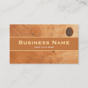Ash Burl Wood Texture Business Card