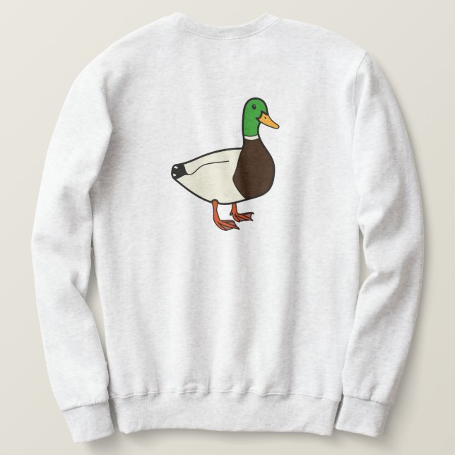 Ash Duck/Quack Print Sweatshirt (Design Back)