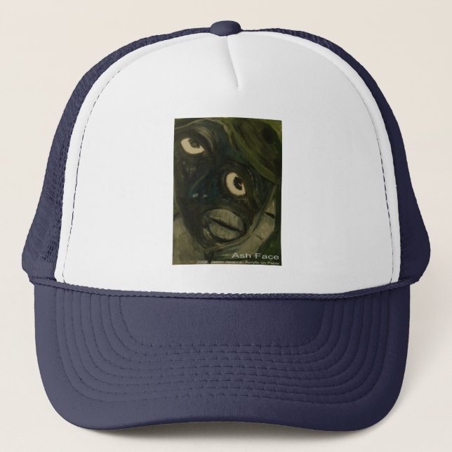 Ash Face Trucker Hat (Front)