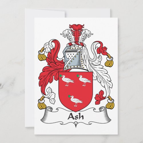 Ash Family Crest Invitations