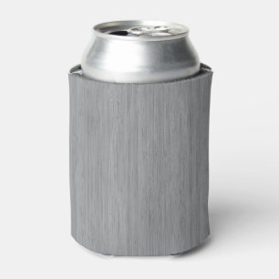 Ash Gray Bamboo Wood Grain Look Can Cooler