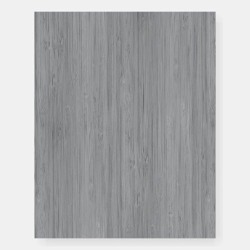 Ash Gray Bamboo Wood Grain Look Foam Board