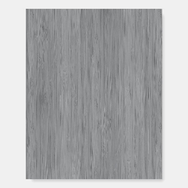 Ash Gray Bamboo Wood Grain Look Foam Board (Front)