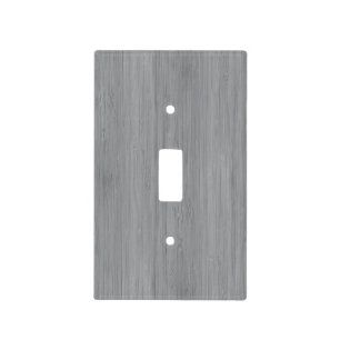 Ash Gray Bamboo Wood Grain Look Light Switch Cover