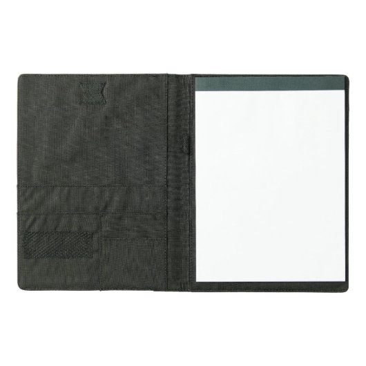 Ash Gray Bamboo Wood Grain Look Padfolio (Open)