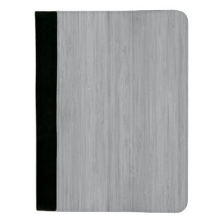 Ash Gray Bamboo Wood Grain Look Padfolio