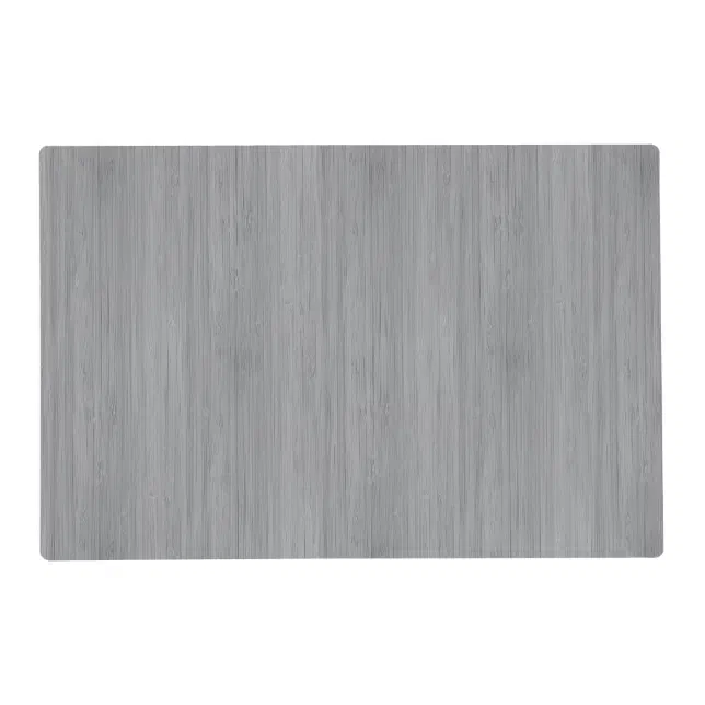 Ash Gray Bamboo Wood Grain Look Placemat Zazzle