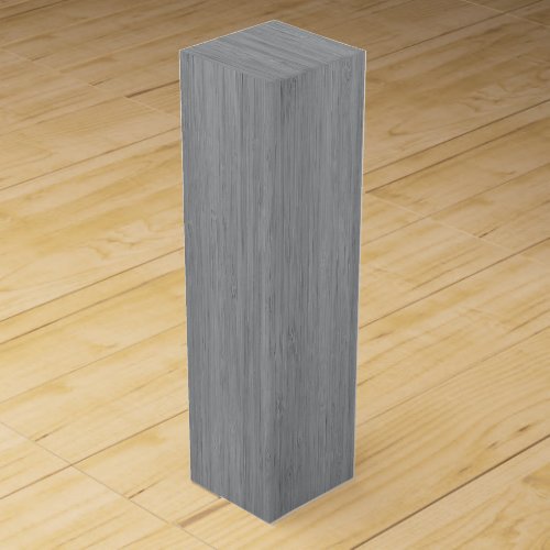 Ash Gray Bamboo Wood Grain Look Wine Box