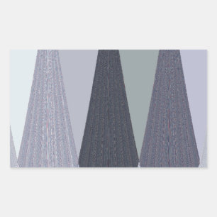 Ash Gray Chevron Dots Art Print Rectangular Sticker