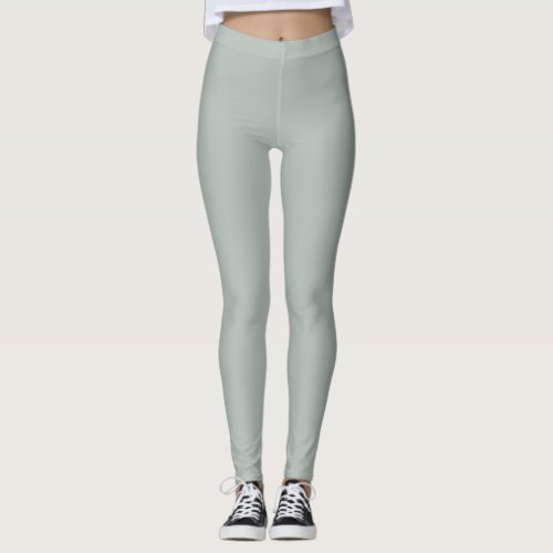 Ash Gray Color Solid Plain Leggings