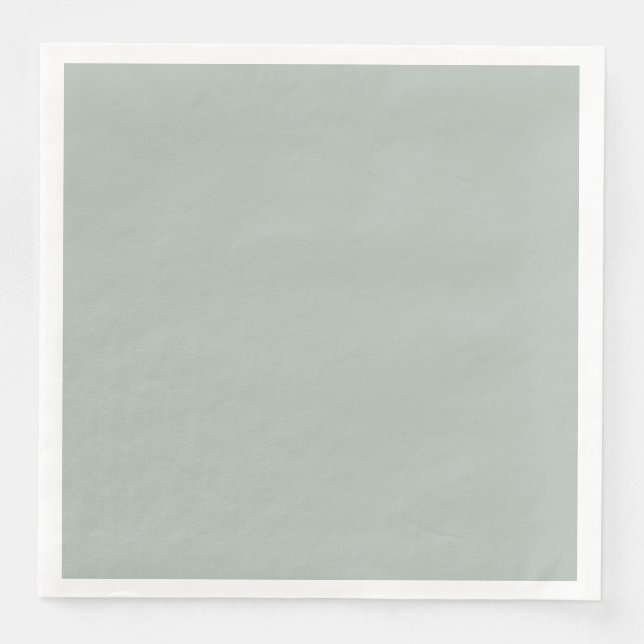 Ash Gray Dinner Paper Napkin (Front)