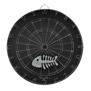 Ash Gray Fish Bones Dartboard