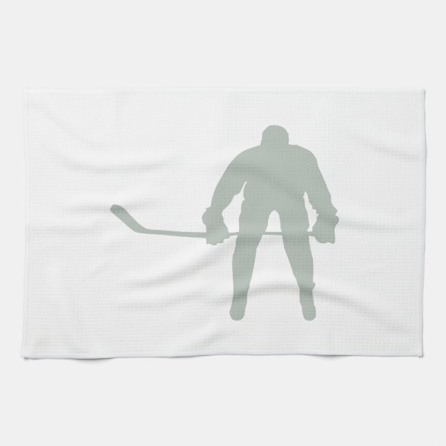 Ash Gray Hockey Kitchen Towel (Horizontal)