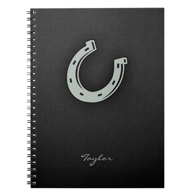 Ash Gray Horseshoe Notebook (Front)