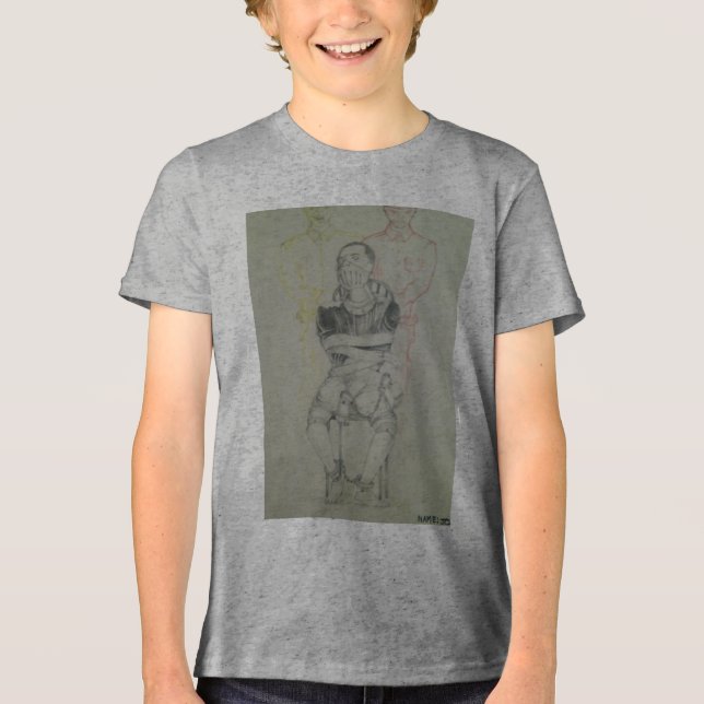 Ash Gray: Lovely Freedom Peace and Unity Tri-Blend Shirt (Front)