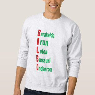 Ash gray men's sweatshirt BASQUE COUNTRY TOURISM