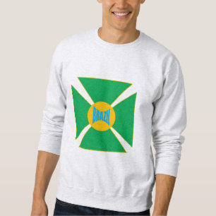 Ash gray men's sweatshirt DESIGN BRAZIL