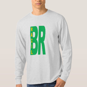 Ash gray men's T-shirt   BRAZIL