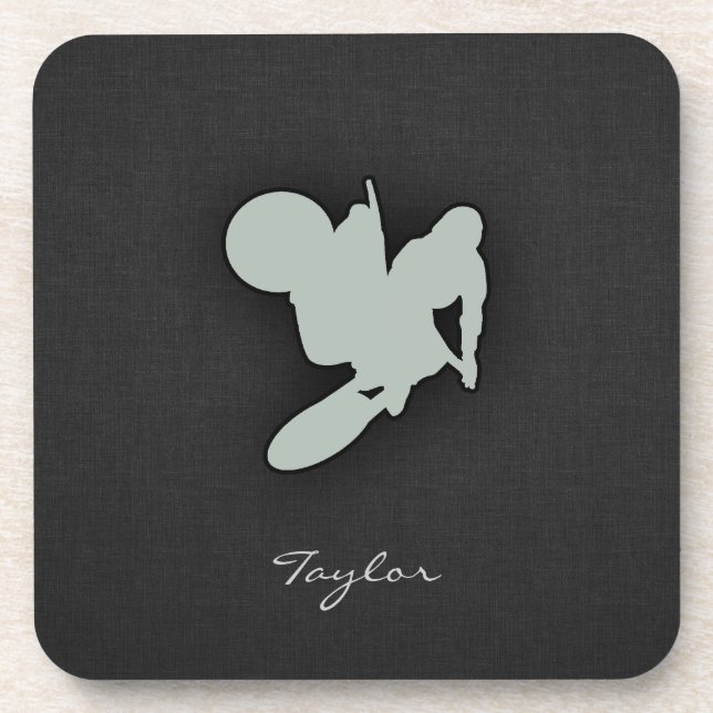Ash Gray Motocross Coaster (Front)