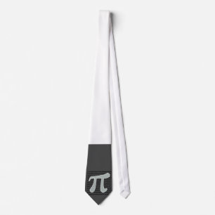 Ash Gray Pi Symbol Tie