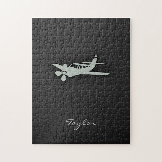Ash Gray Plane Jigsaw Puzzle (Vertical)