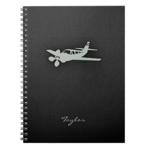 Ash Gray Plane Notebook