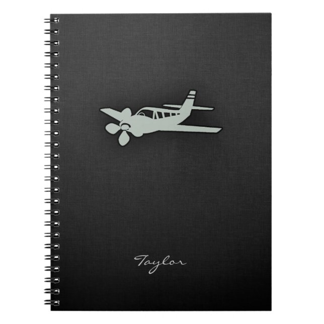 Ash Gray Plane Notebook (Front)