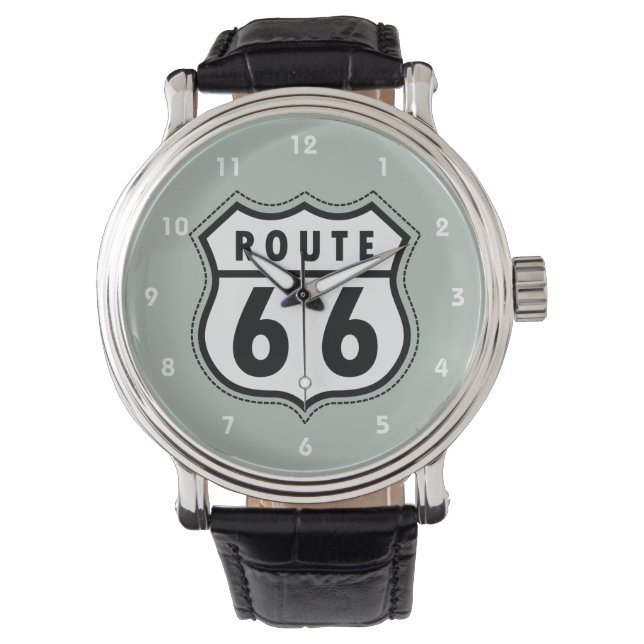 Ash Gray Route 66 Road sign Watch (Front)