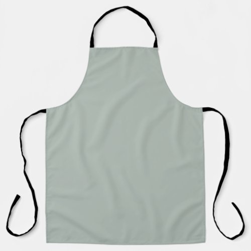 Ash gray solid color apron