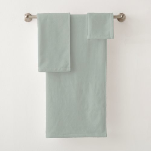 Ash gray solid color bath towel set