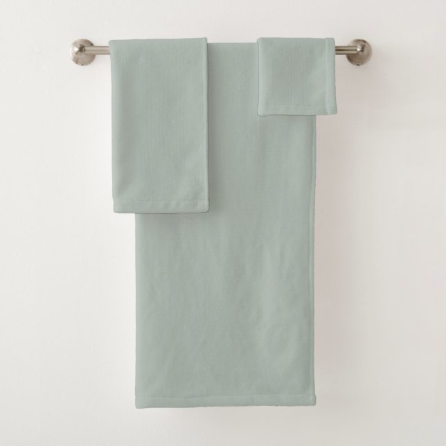 Ash gray (solid color) bath towel set (Insitu)