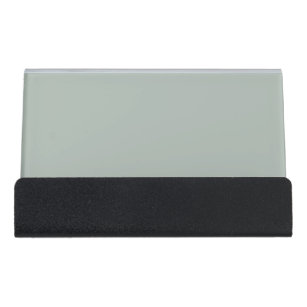 Ash gray (solid color) desk business card holder