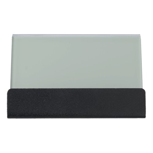 Ash gray solid color desk business card holder