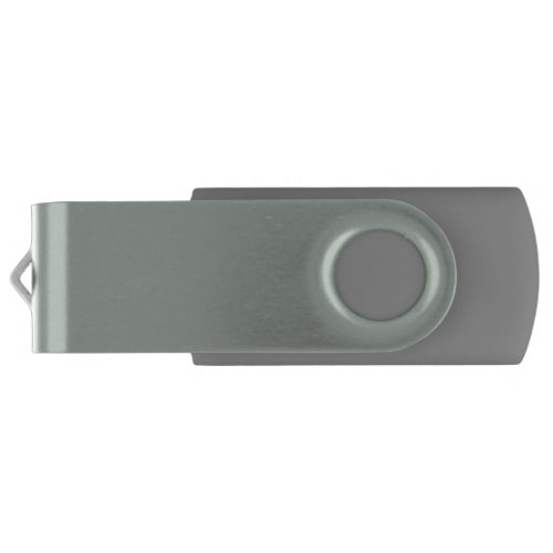 Ash gray solid color flash drive