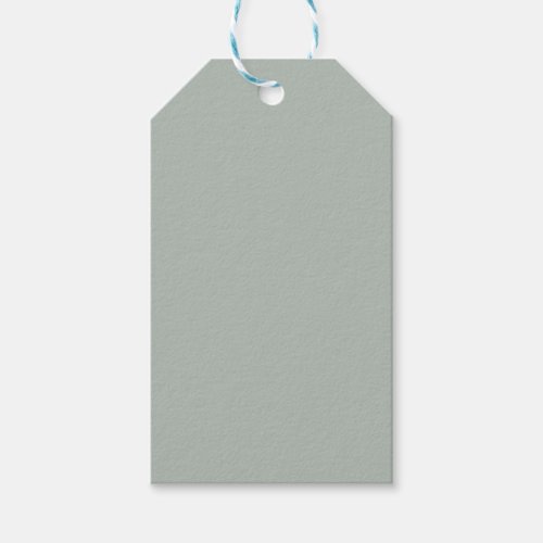 Ash gray solid color gift tags