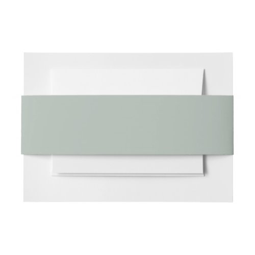 Ash gray solid color invitation belly band