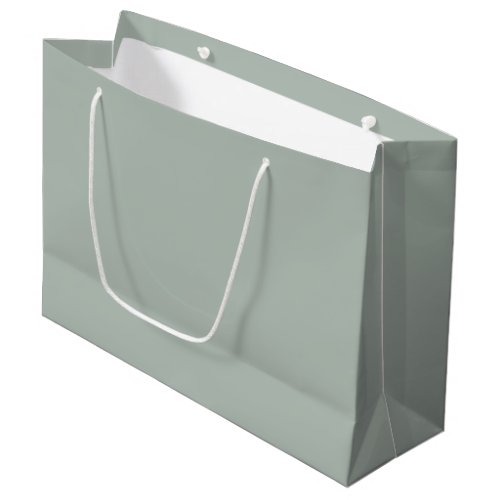 Ash gray solid color large gift bag