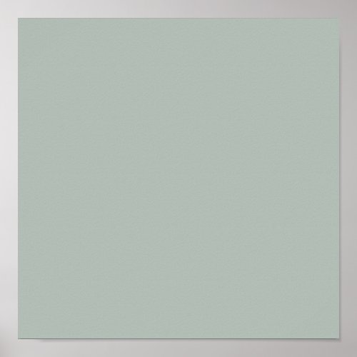 Ash gray solid color poster