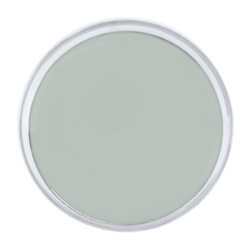 Ash gray solid color silver finish lapel pin